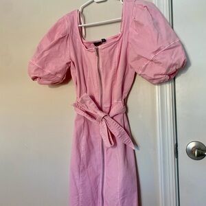 Vero Moda Blush Pink Zipper Dress